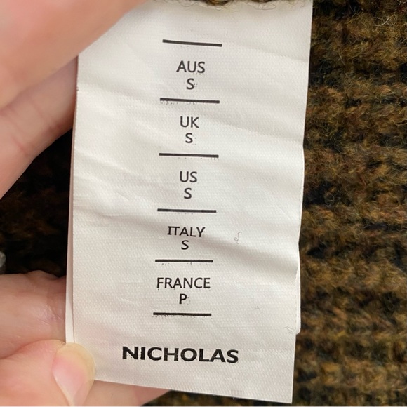 NICHOLAS Ilya Sweater Dress, Green-Brown Multi (S) - Picture 5 of 6